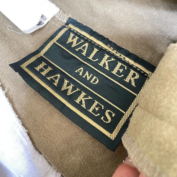 Lot Of 2 Walker And Hawkes 38 Mens Green Beige Flat Front Moleskin Pants - Picture 6 of 10